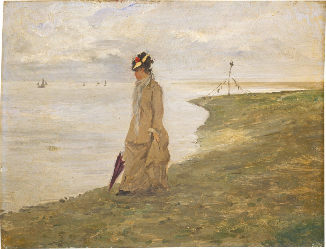 deniz kenarındaki kadın by Possibly French 19th Century