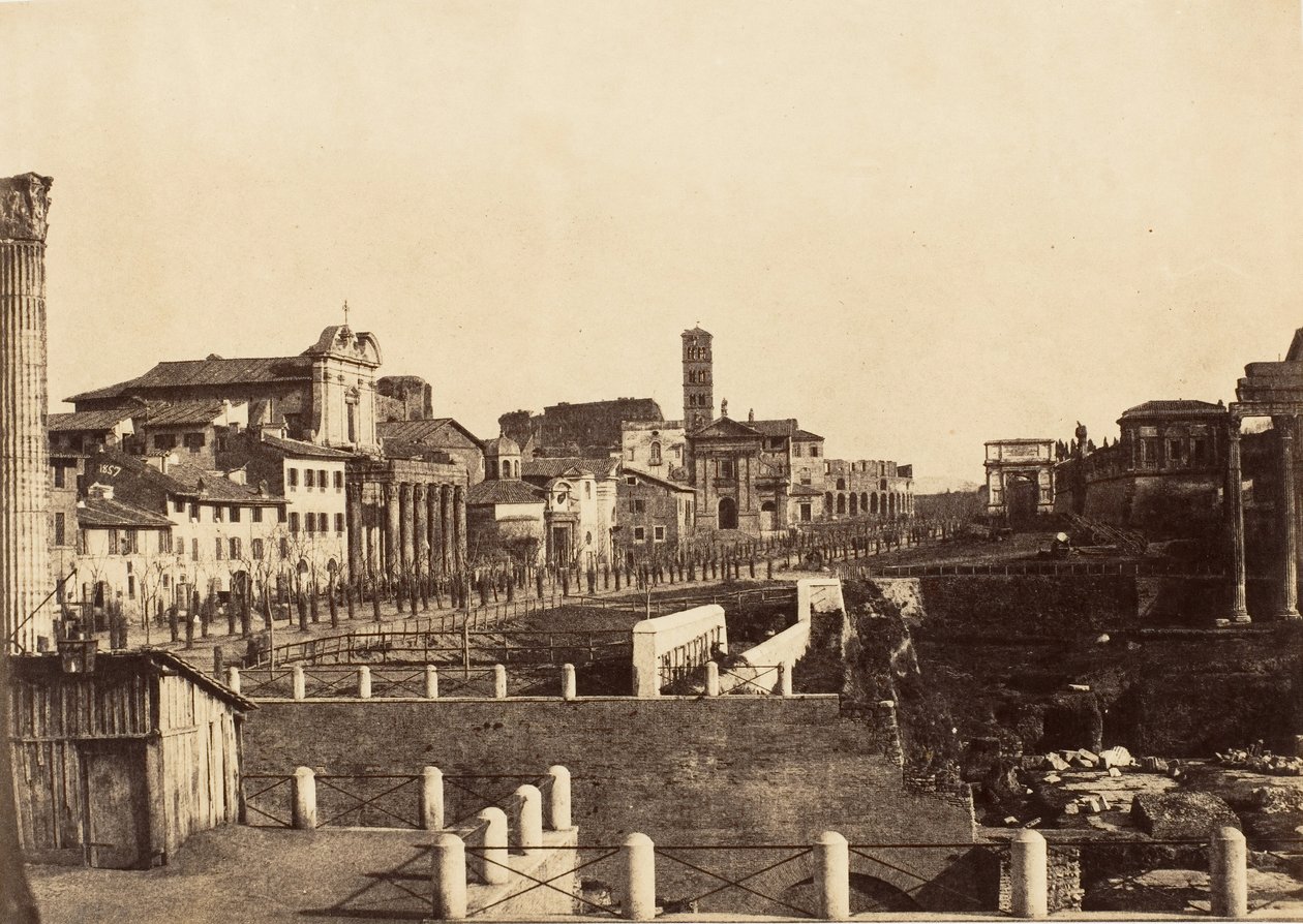 Forum, Roma, 1853-56. by Possibly by Jane Martha St. John.