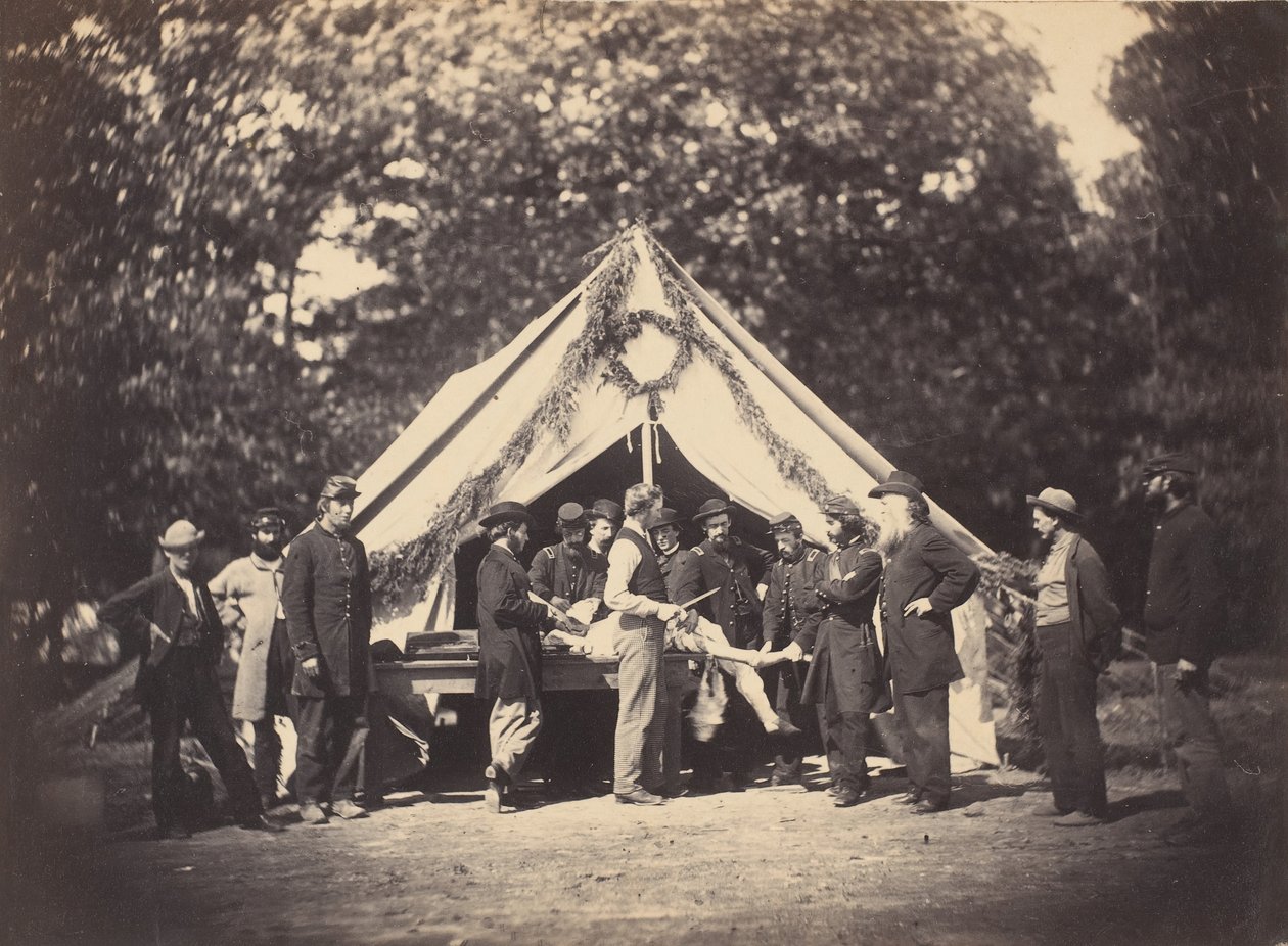 Operasyon Çadırı, Camp Letterman, Gettysburg, Pensilvanya, 1863. by Possibly by Weaver Brothers.