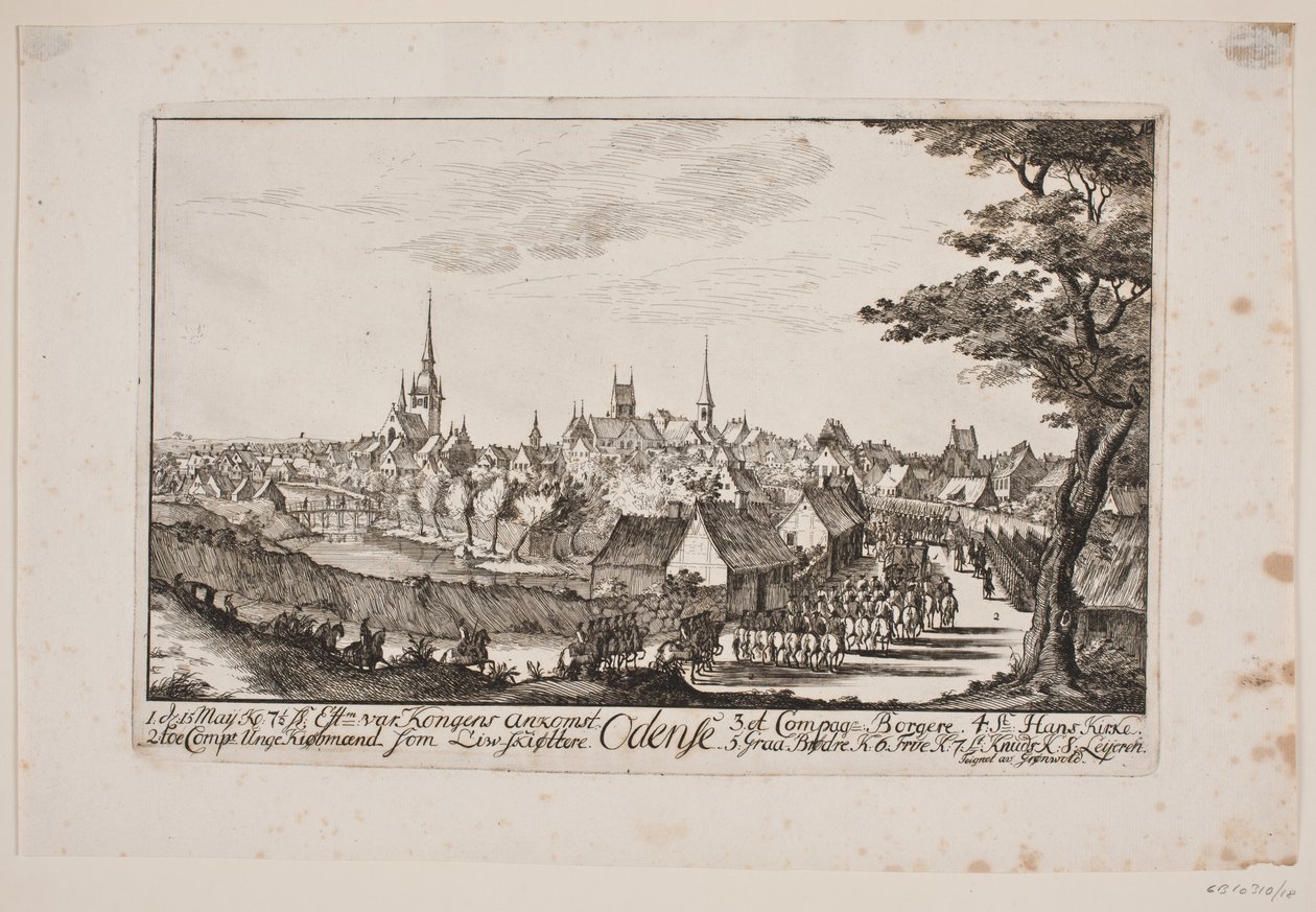 Frederik V, Odense'ye girdi by Poul Isac Grønvold