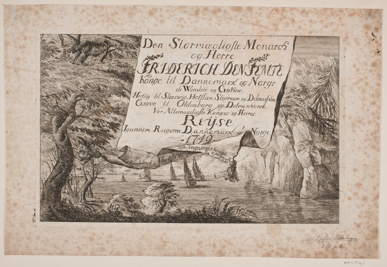 Danimarka ve Norveç 1749 üzerinden Kral Frederik V