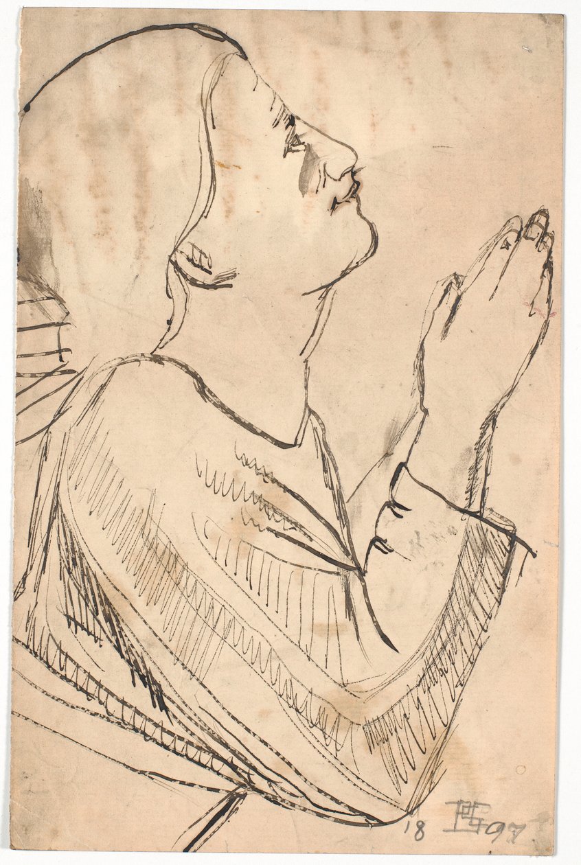 Bedende engel by Poul S. Christiansen
