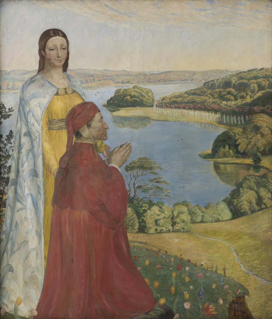 Dante ve Beatrice Cennette by Poul S. Christiansen