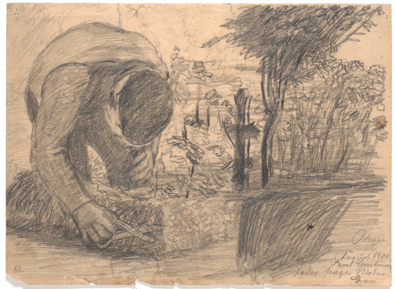Baba annenin mezarını kaldırır by Poul S. Christiansen