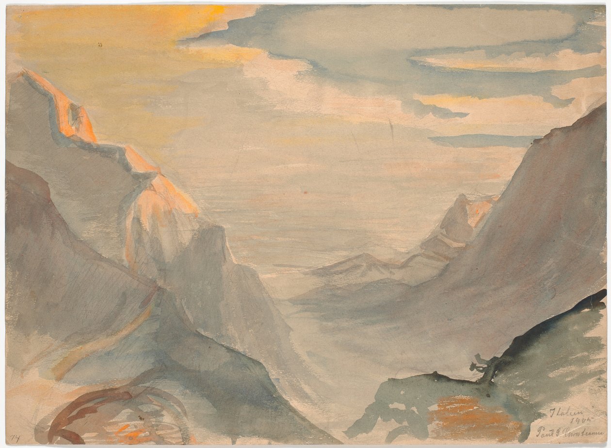 İtalyan dağ manzarası by Poul S. Christiansen