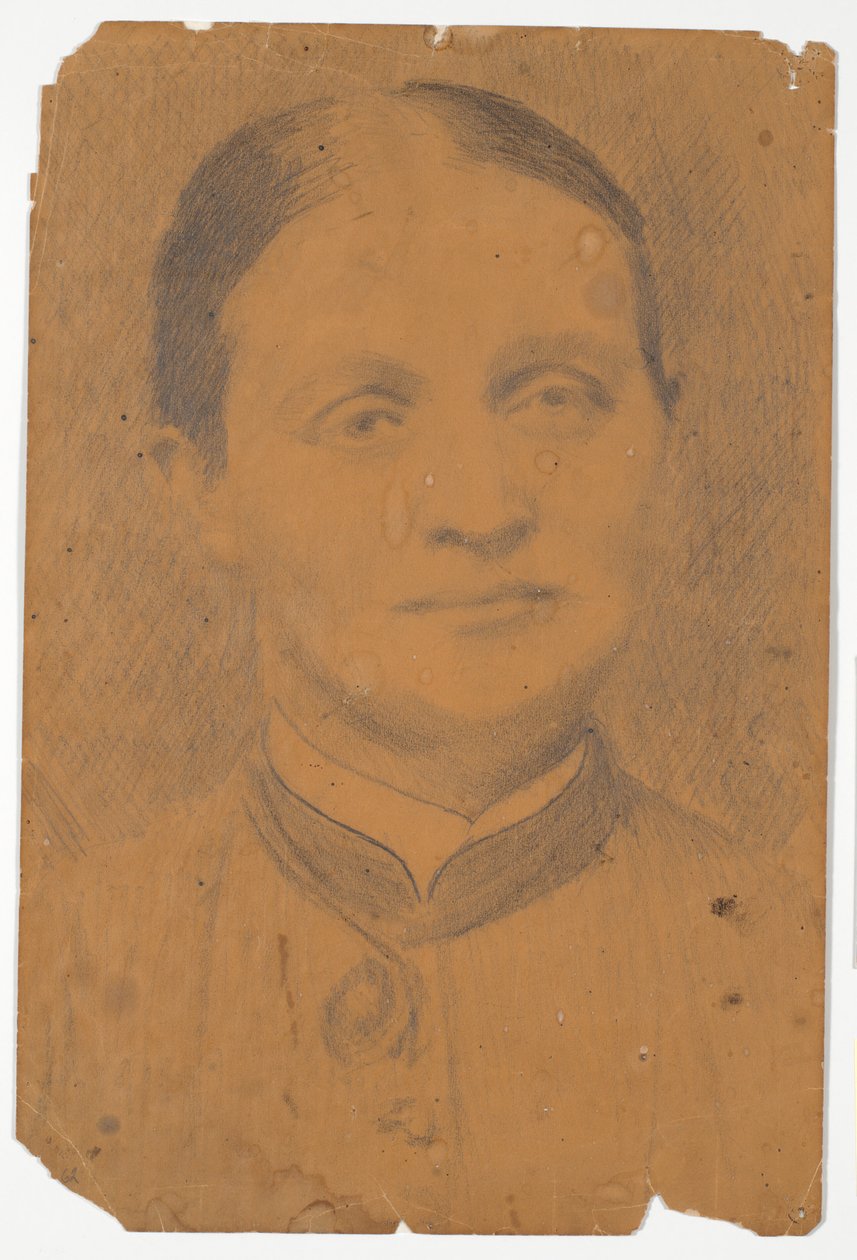 Portre kafa. Bayan lise müdürü Caroline Knudsen by Poul S. Christiansen