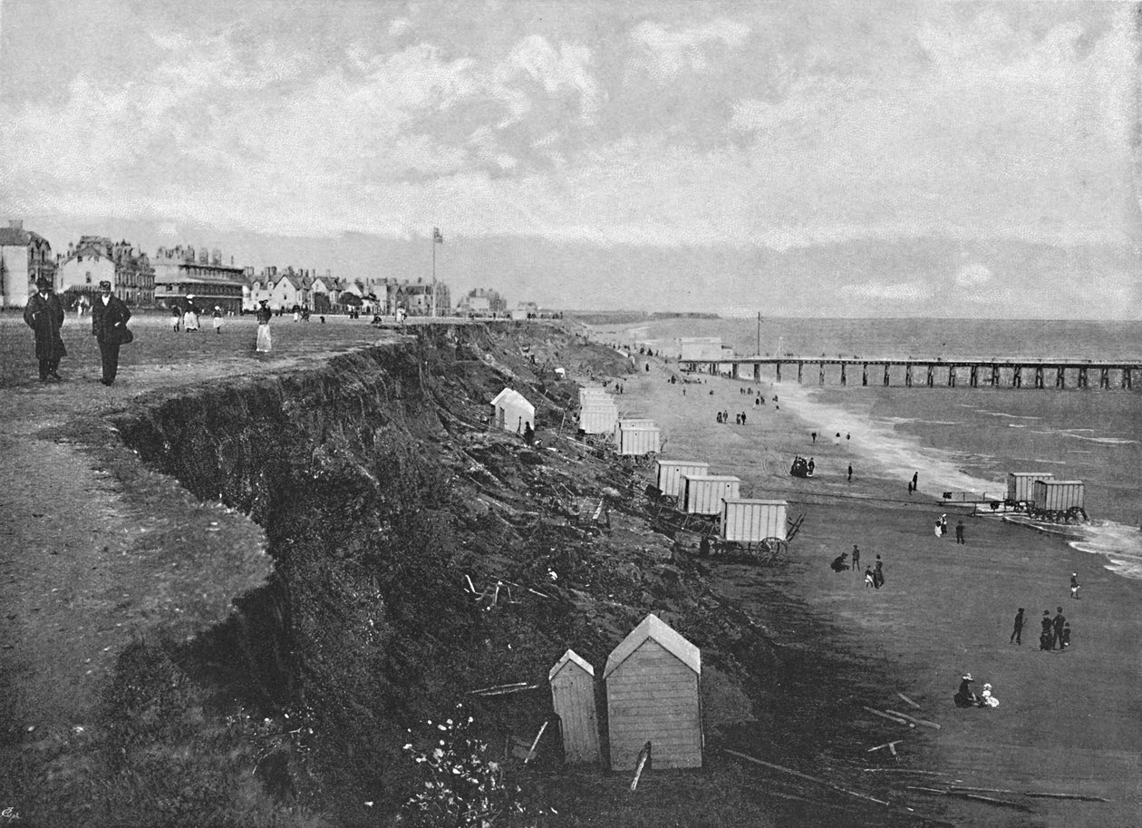 Clacton: Sahil, c1896 by Poulton and Co