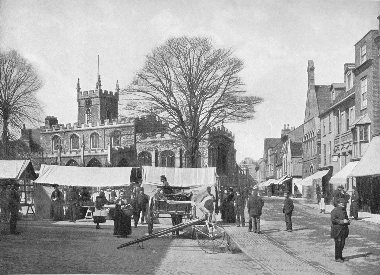 Pazar Yeri, Huntingdon, c1896 by Poulton and Co