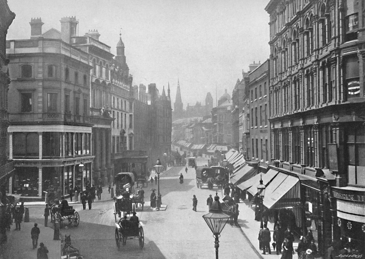New Street, Birmingham, c1896 by Poulton and Co