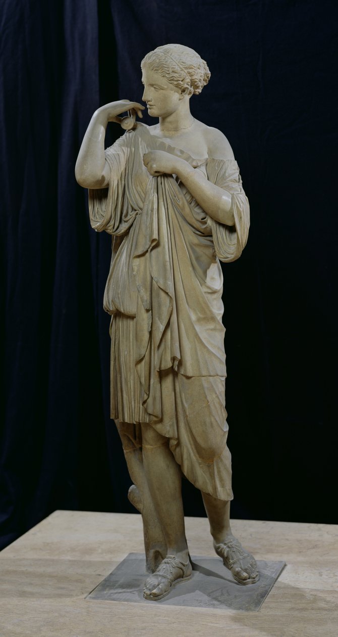 Gabii Diana (mermer) (ayrıca bkz. 98013) by Praxiteles