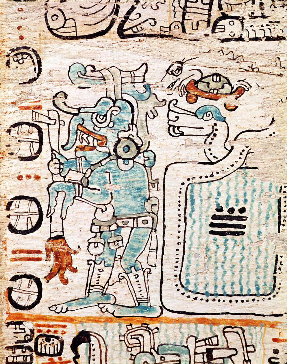 Bir Maya kodeksinden detay by Pre Columbian