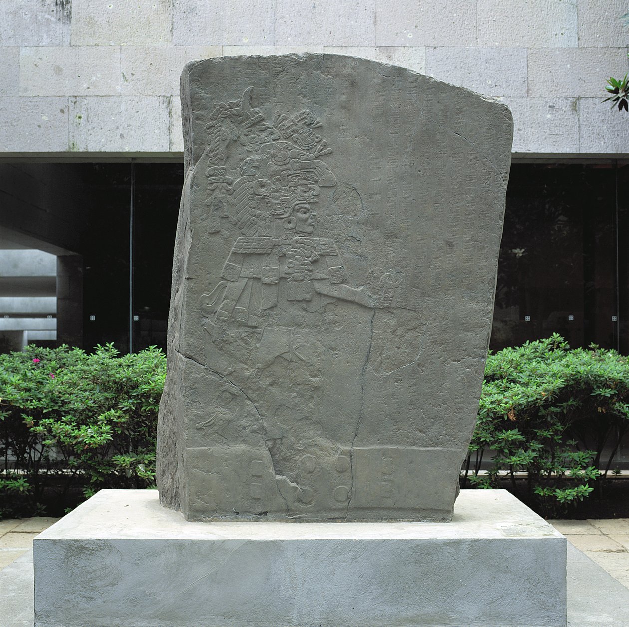La Mojarra Stela, stela 1, geç preklasik dönem, MS c.143-156, Veracruz, Meksika by Pre Columbian