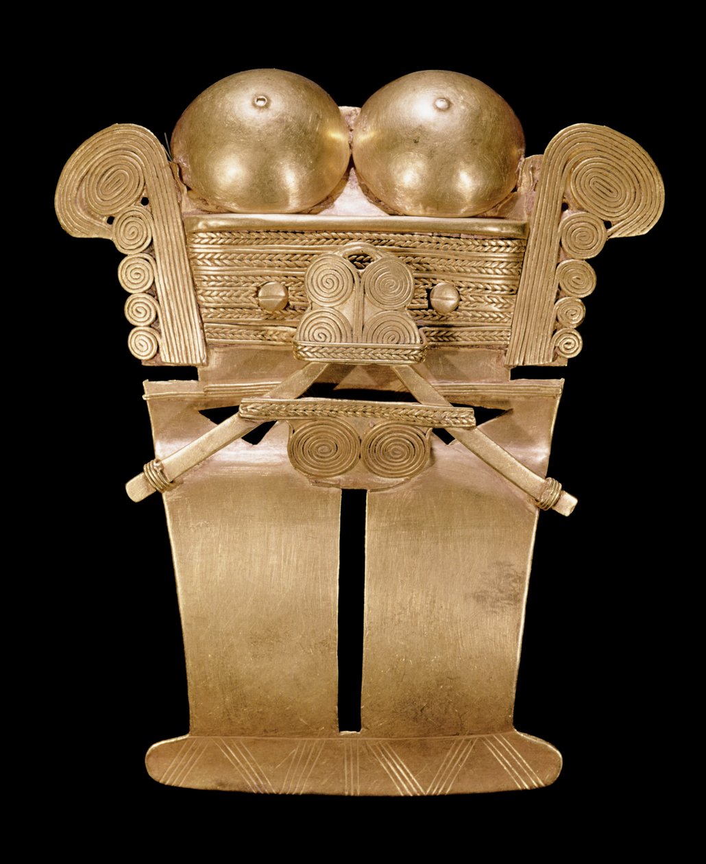 Antropomorfik pektoral, Darien stili (altın) (ayrıca bkz. 240930) by Pre Columbian Pre Columbian