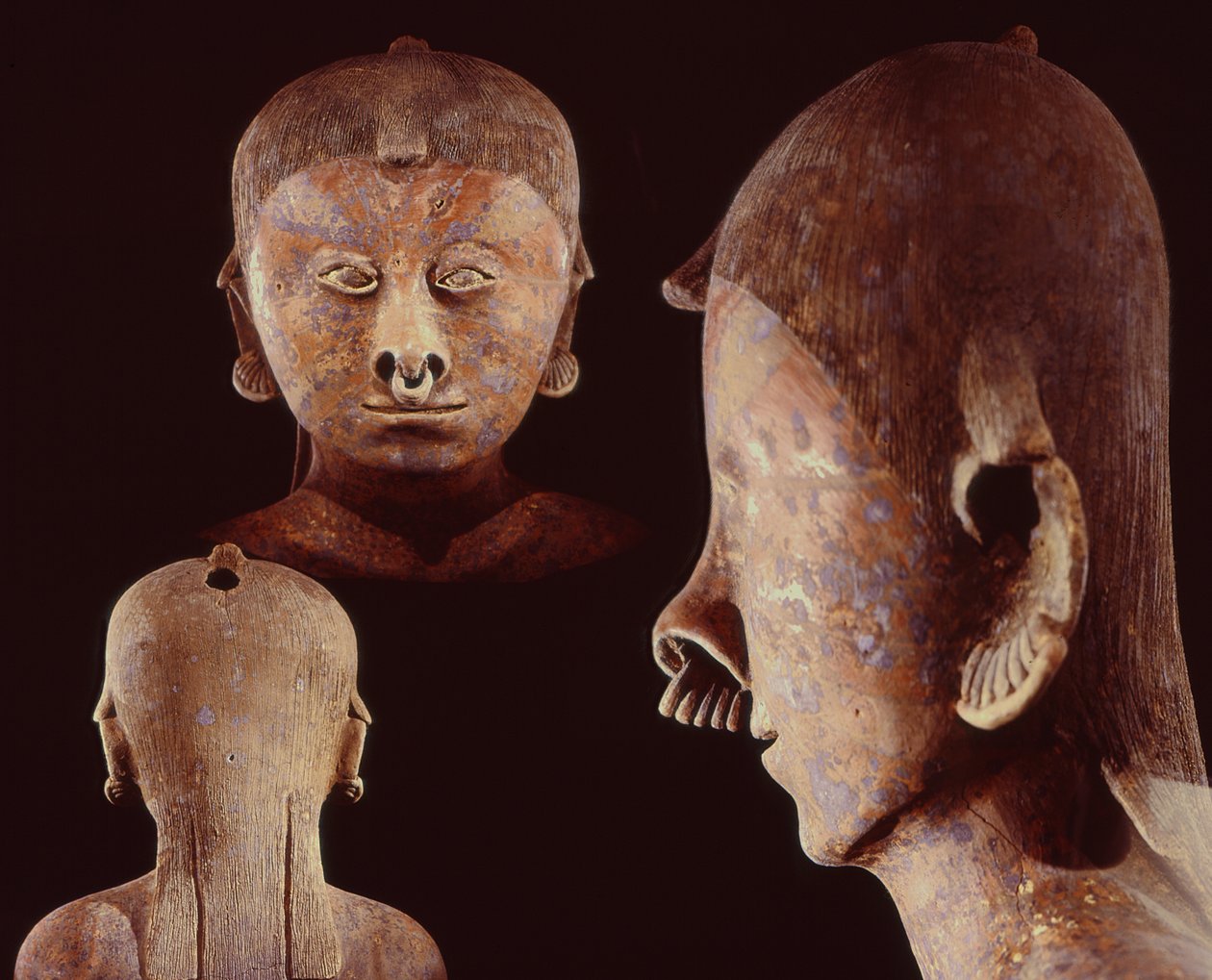 Oturan Figür Detayları, Chinesco Kültürü, (seramik) by Pre Columbian Pre Columbian
