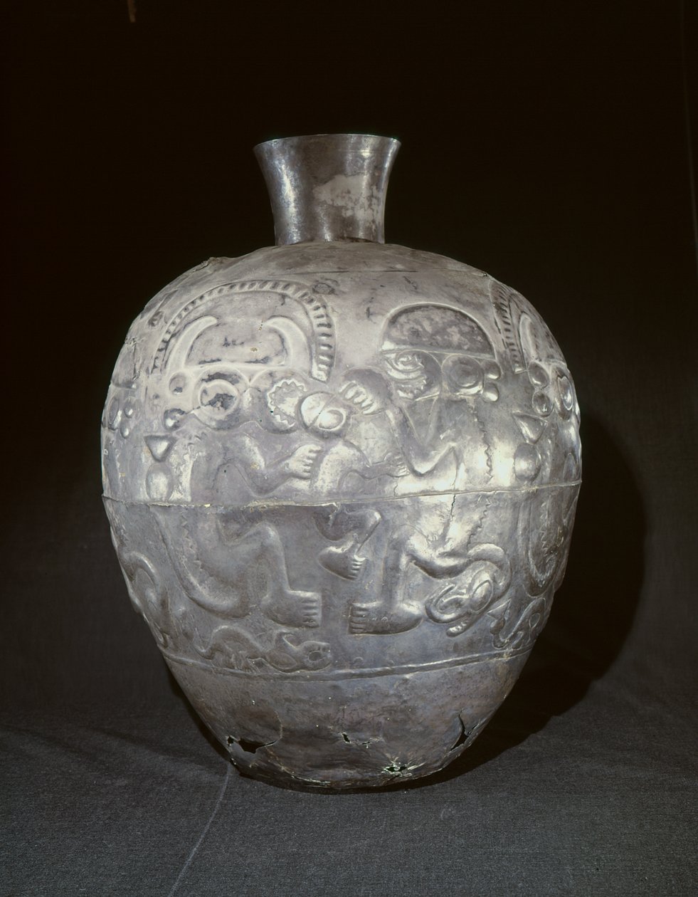Büyük kavanoz, Chimu stili (gümüş) by Pre Columbian Pre Columbian