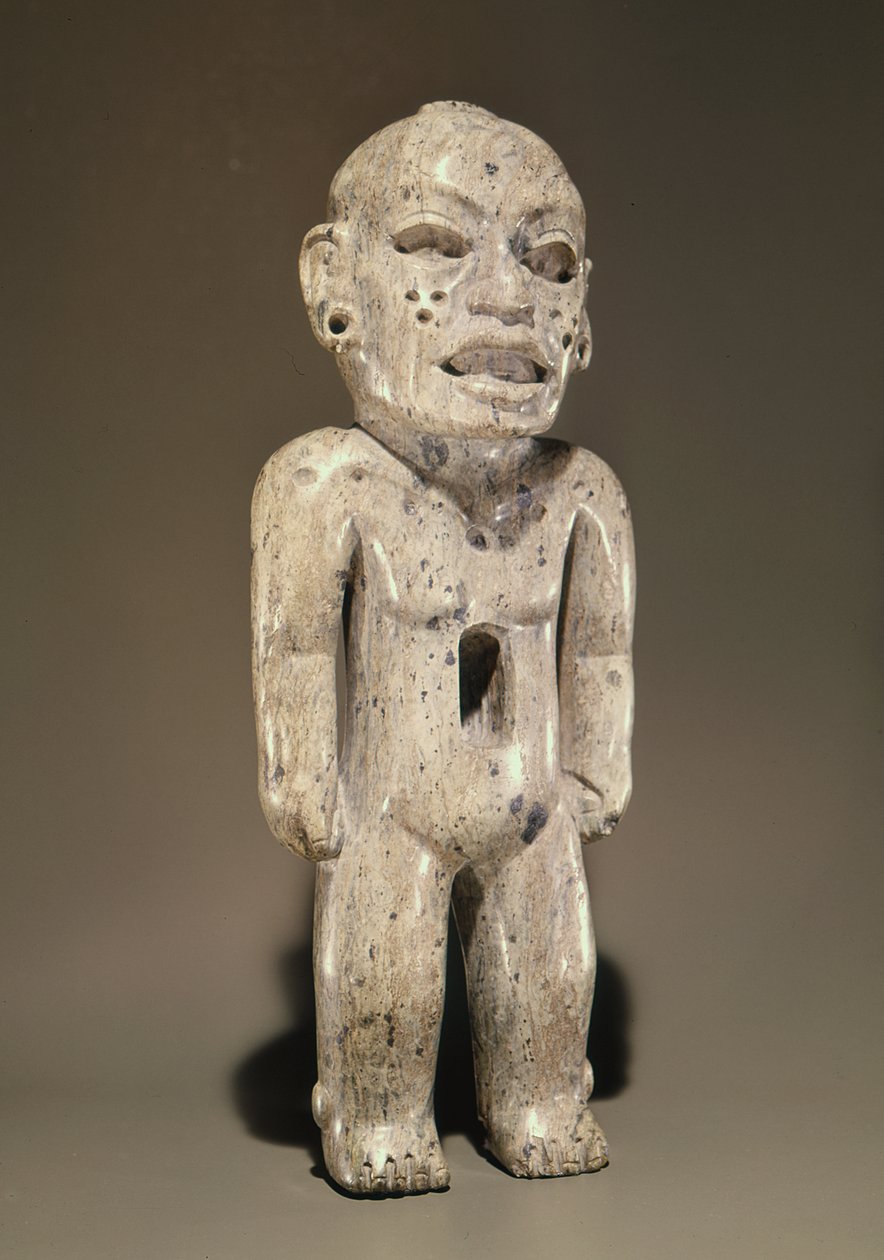 Ayakta duran bir insan figürünü temsil eden heykelcik, Teotihuacan Stili, Puebla, Meksika