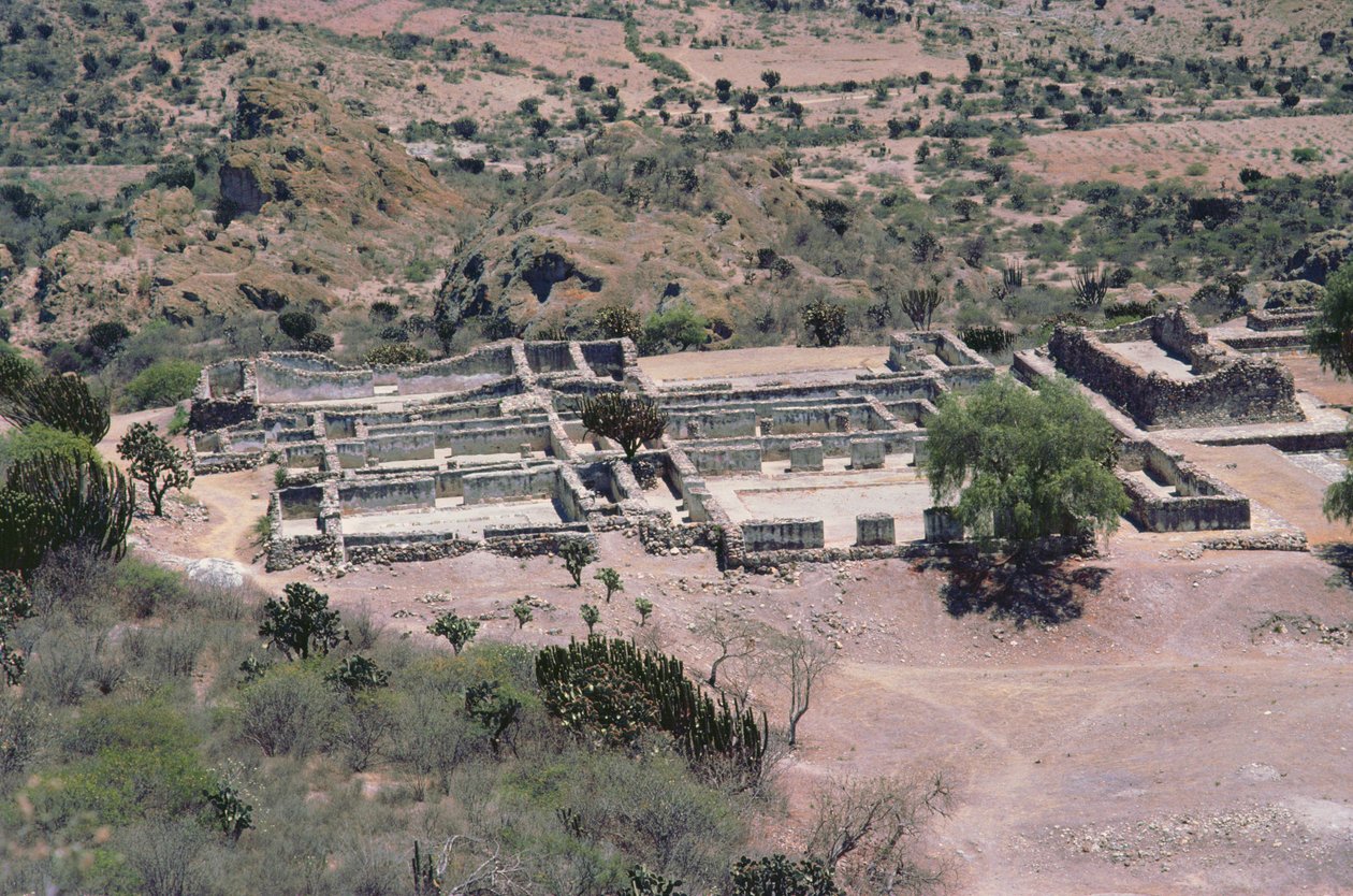 Kentin havadan görünümü, Geç Klasik Dönem by Pre Columbian