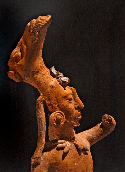 Bir beyzbol oyuncusundan detay, Jaina Culture (seramik) by Pre Columbian Pre Columbian