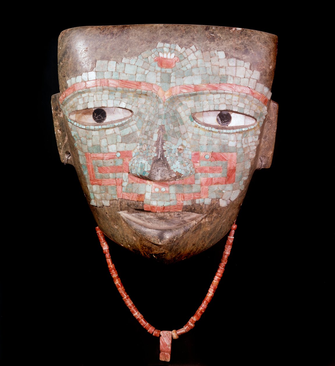 Kolomb öncesi sanat: Teotihuacan III (MS 300-650) Meksika uygarlığından kalma cenaze maskesi. Meksika şehri. Ulusal Antropoloji Müzesi by Pre Columbian Pre Columbian