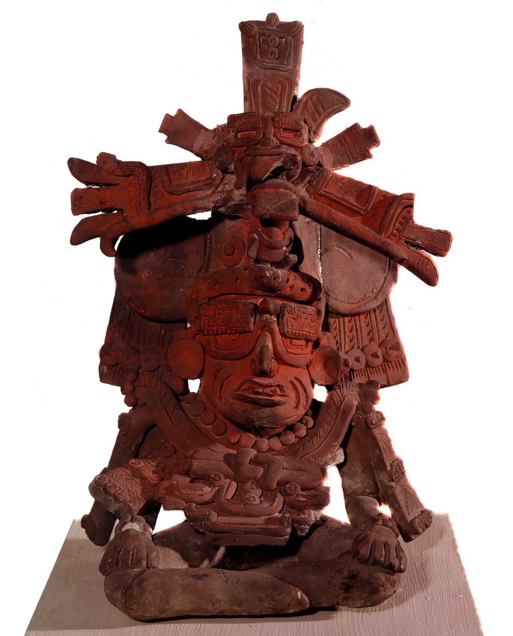 Kolomb öncesi medeniyet: ateş tanrısını temsil eden mezar vazosu. 200-300 AD. Mexico City, Ulusal Antropoloji Müzesi Meksika by Pre Columbian Pre Columbian