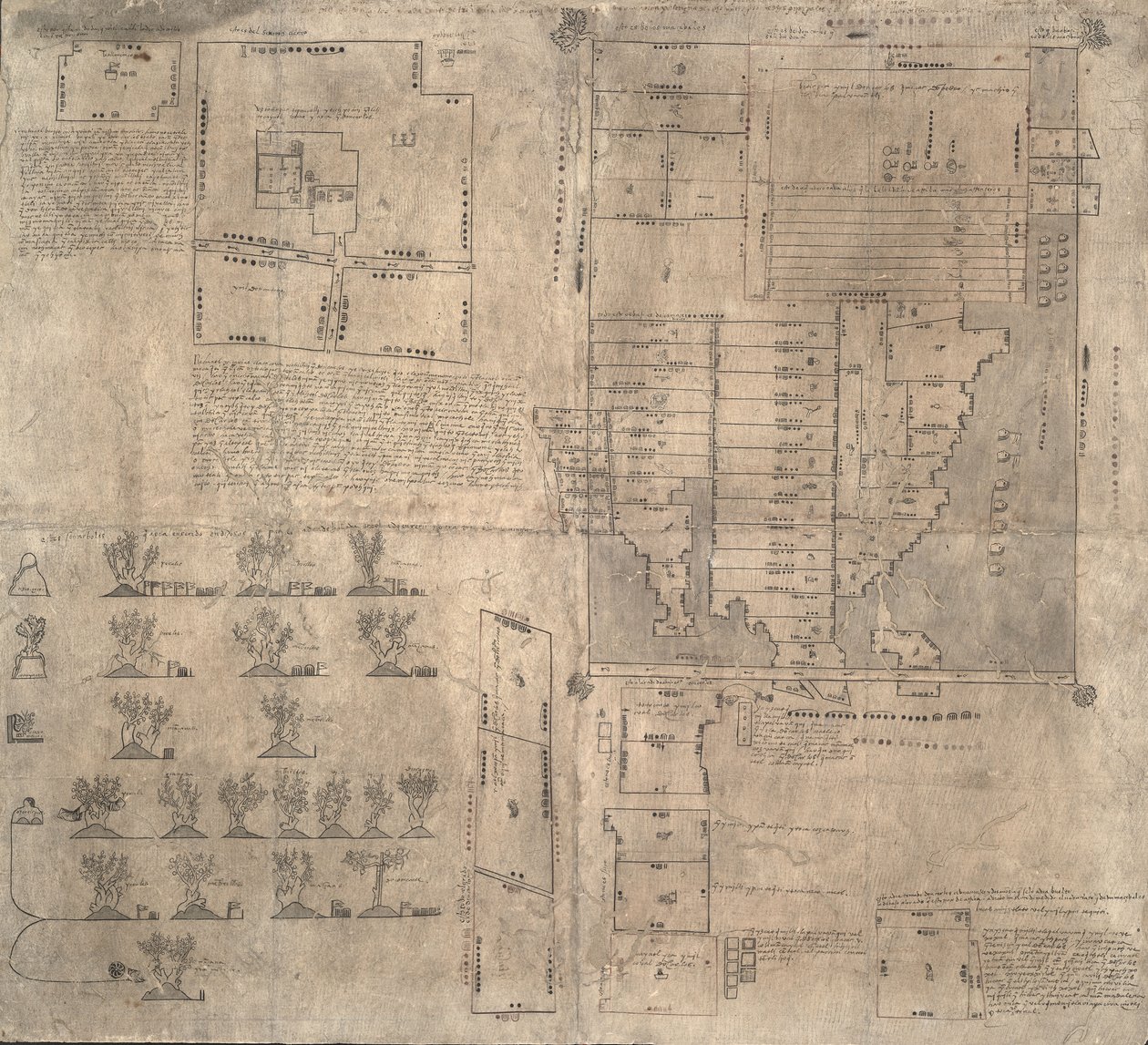 Aztek Oztoticpac haritası, c.1540 by Pre Columbian art