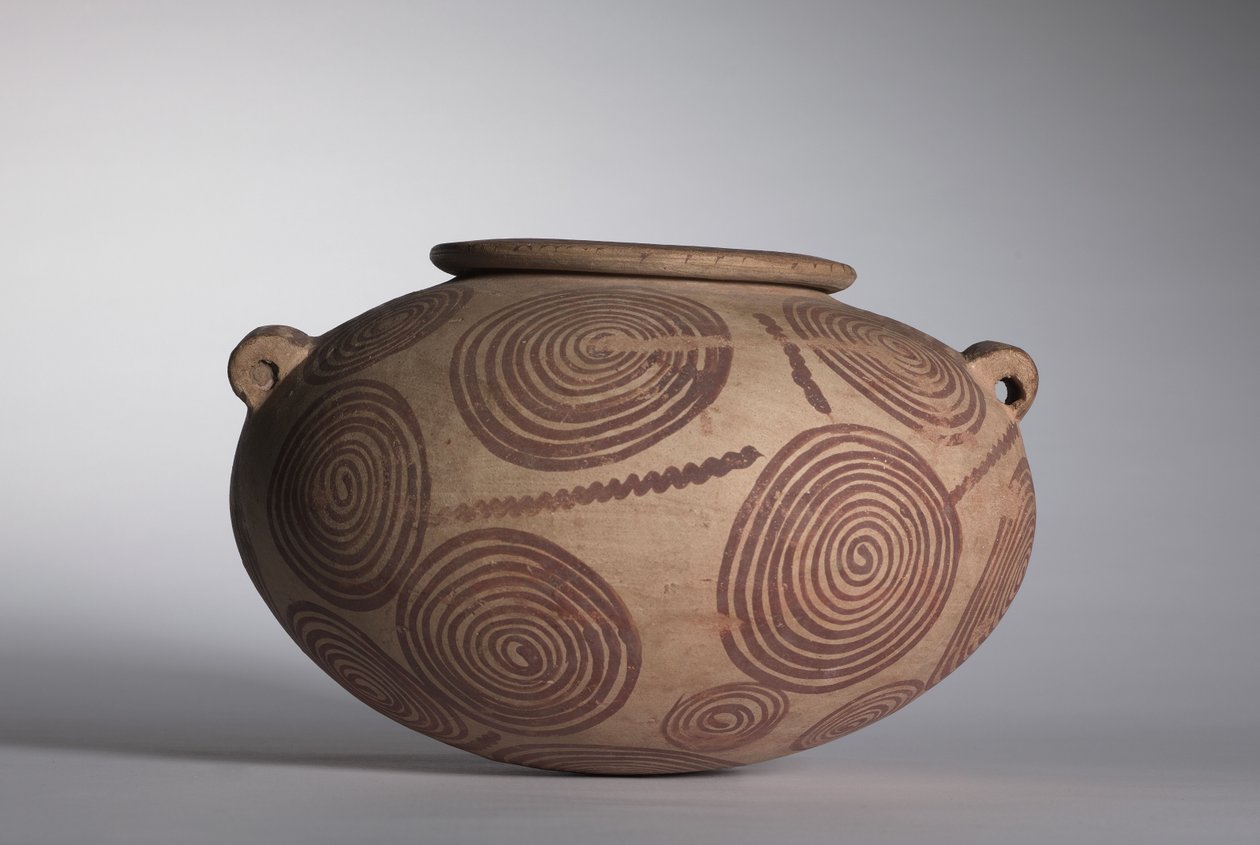 Kulplu Çömelme Kavanozu, c.3400-3300 M.Ö. by Predynastic Period Egyptian