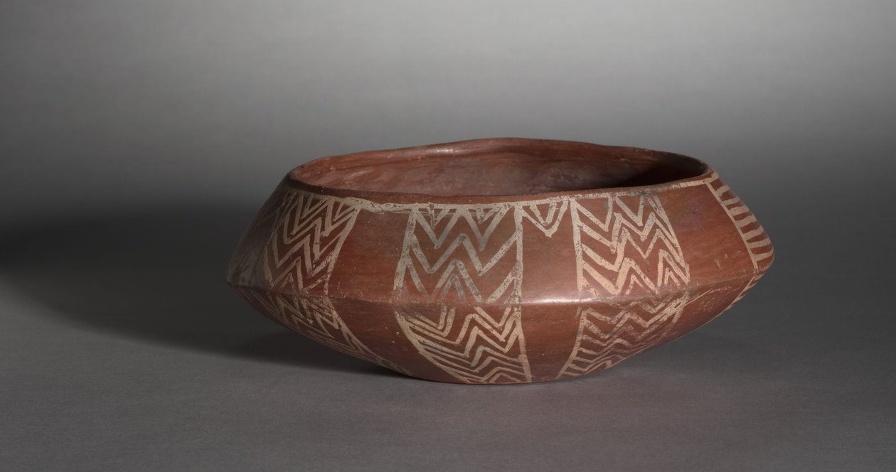 Kaplumbağa ve Güneşli Beyaz Çapraz Çizgili Kase, MÖ 4000-3400 dolayları by Predynastic Period Egyptian