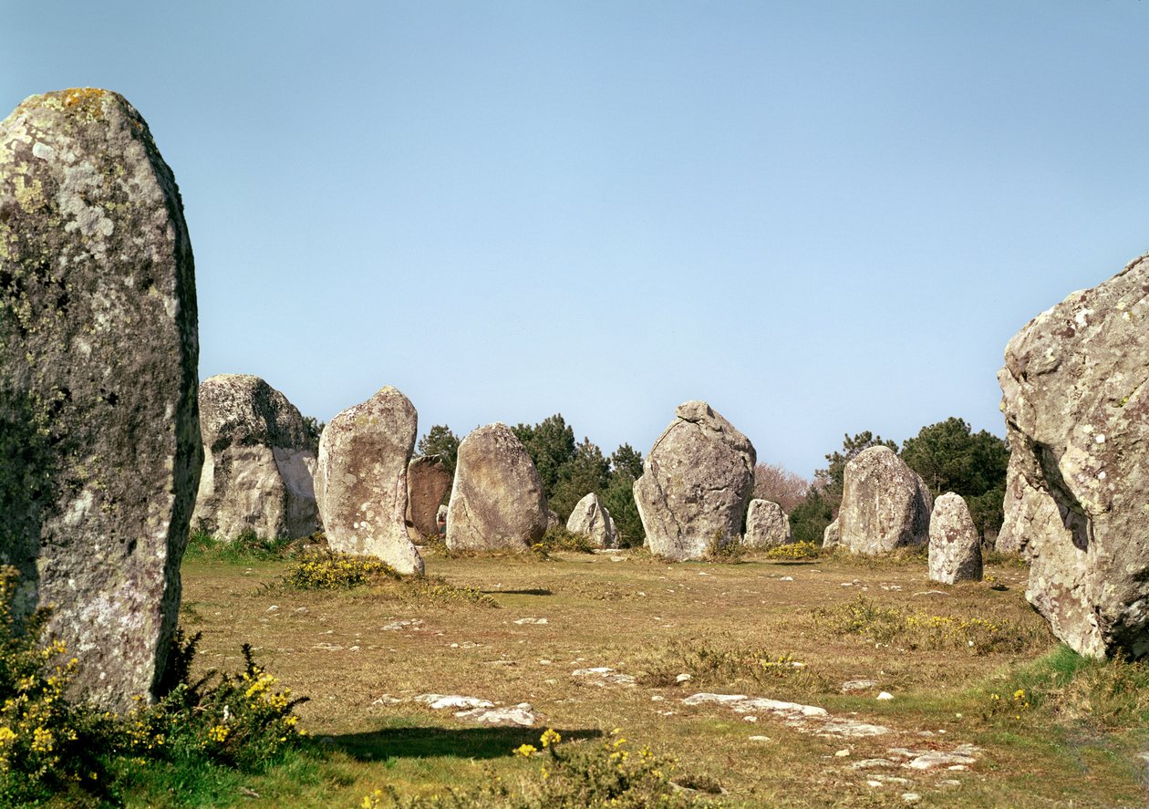 Ayakta duran taşların hizalanması, Megalitik Dönem, MÖ 4.-3. binyıl by Prehistoric