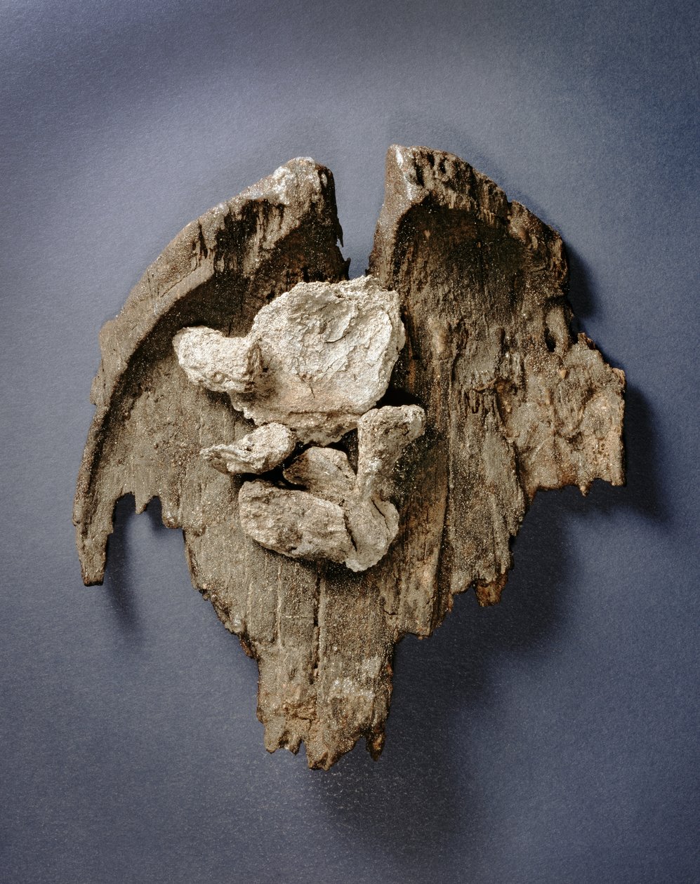 Et eklemi kalıntıları ile tarih öncesi bir yemek parçası, Tomb G73, Jericho, (ahşap) by Prehistoric