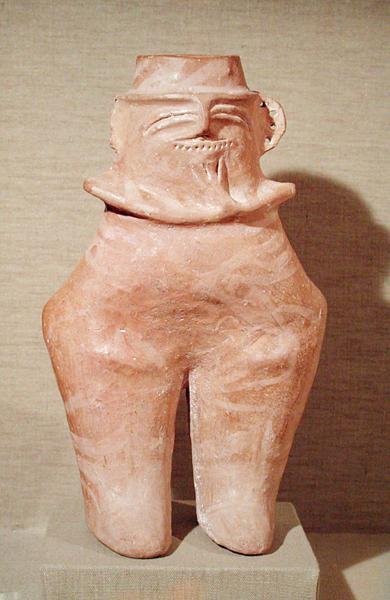 Antropomorfik vazo, Gumelnitza Uygarlığı, MÖ 2500-2000 (seramik) by Prehistoric Prehistoric