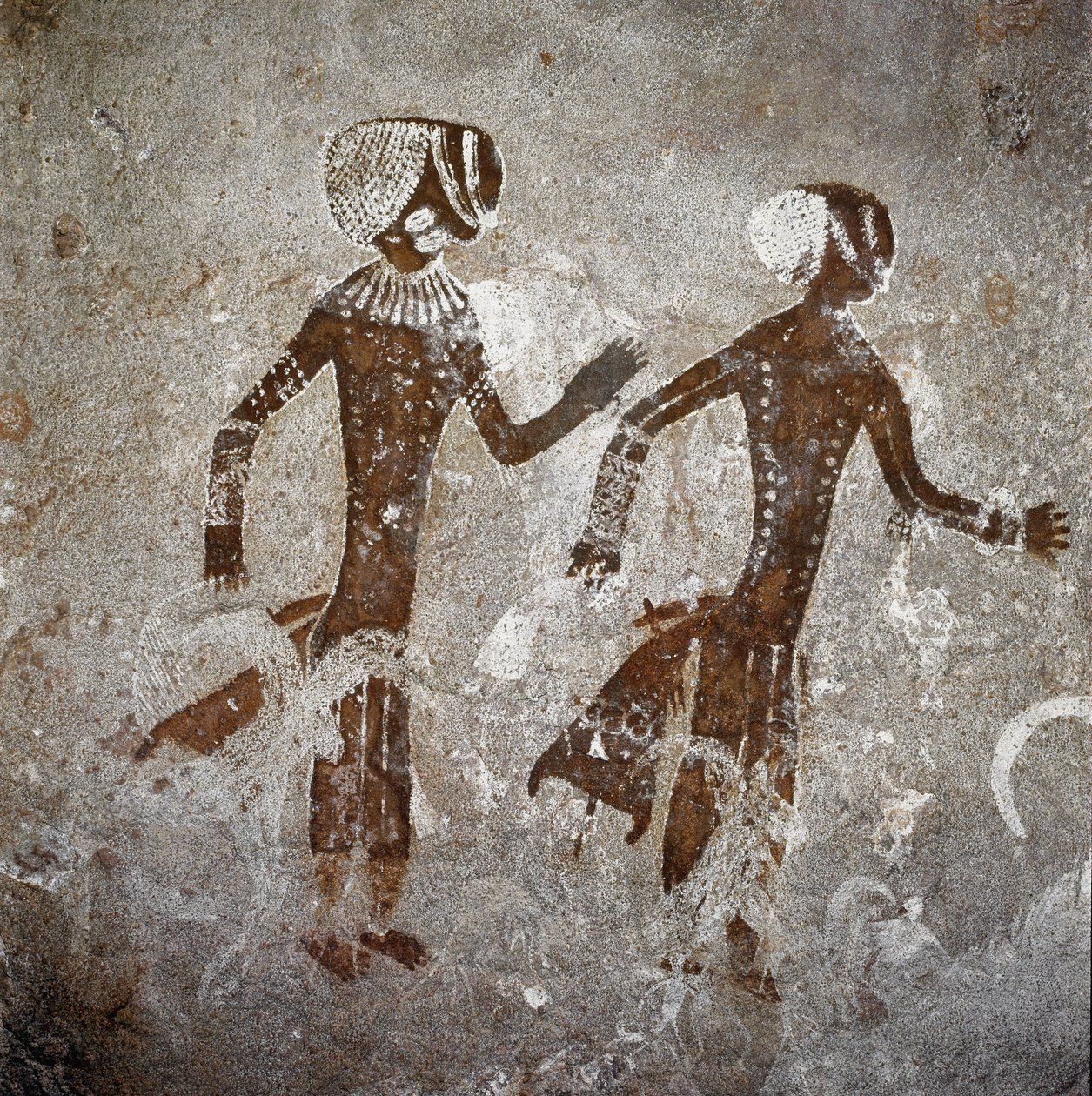 İnsan figürleri. Mağara resimleri, MÖ 8000-7000 by Prehistoric Prehistoric