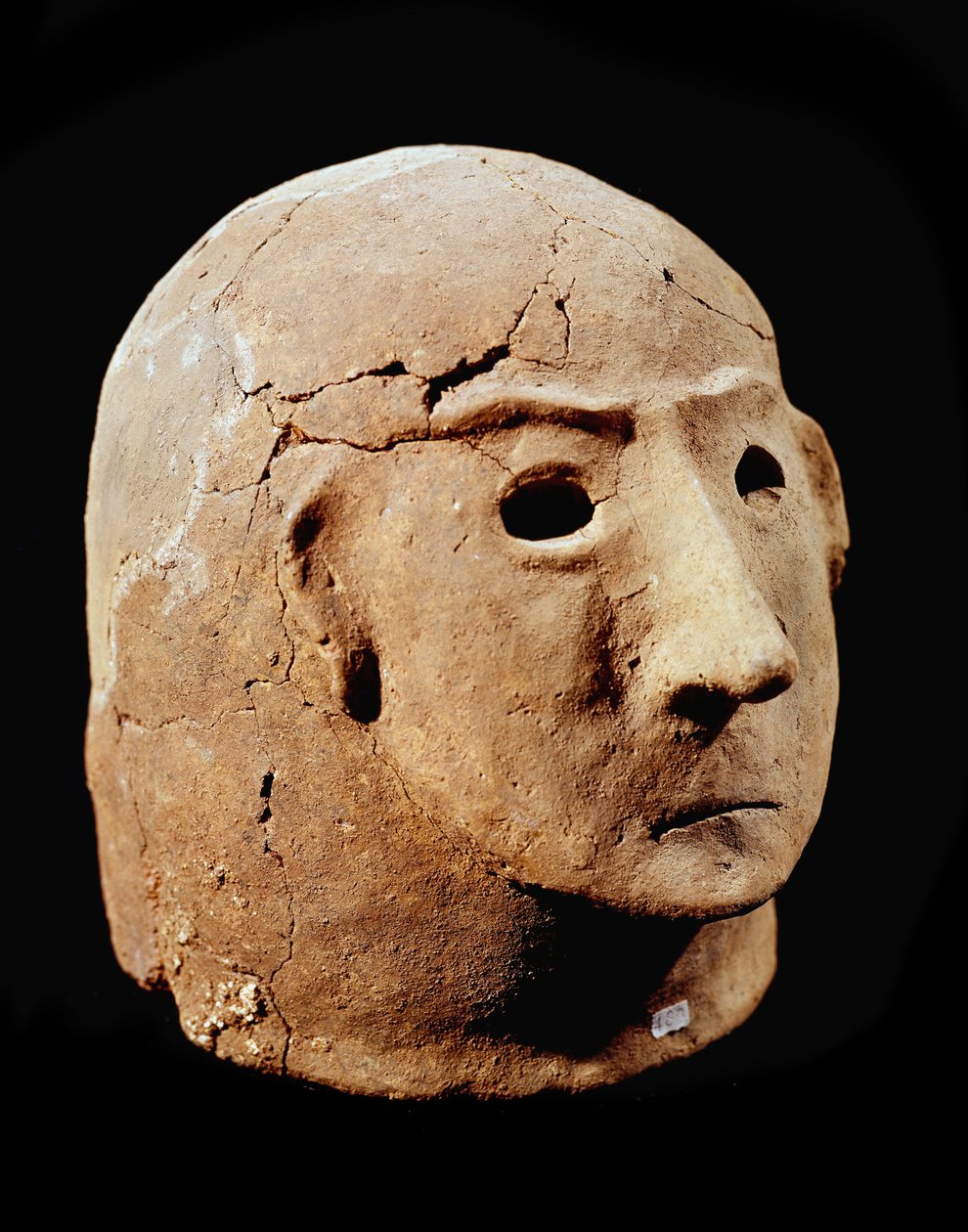 Prehistorya: Cancelli nekropolünden pişmiş toprak baş. Apenin Uygarlığı (veya İtalyan Bronz Çağı). 1400-1300 M.Ö. Perugia, Umbria Ulusal Arkeoloji Müzesi by Prehistoric Prehistoric