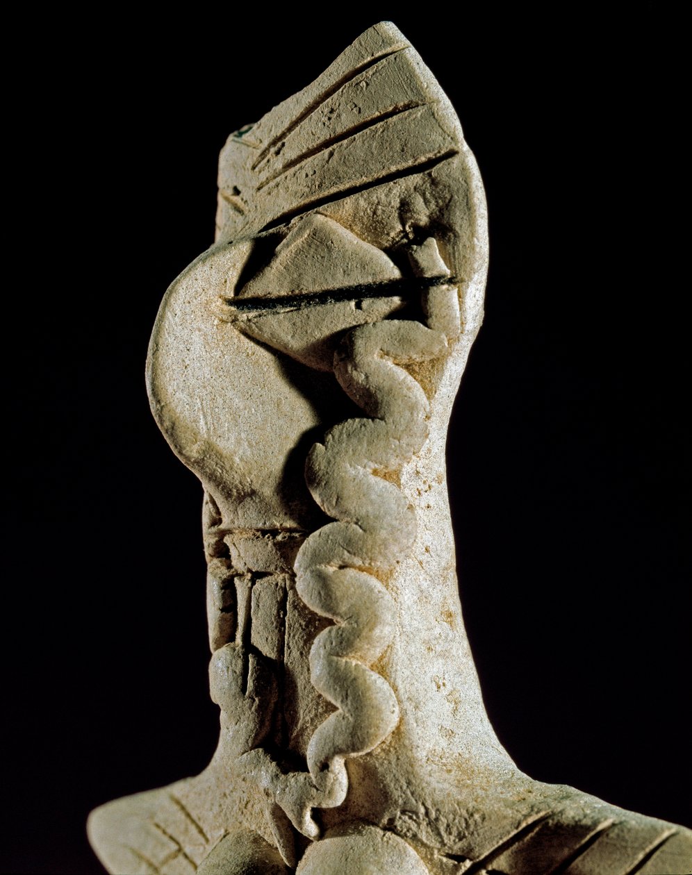 Prehistorya: kadın başı. Orta Türkmenistan