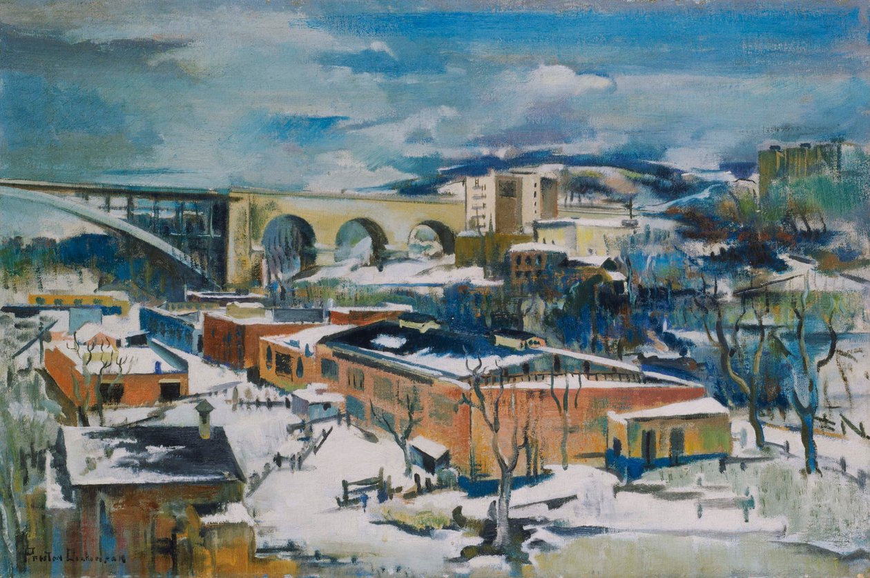 Kış, Harlem Nehri by William Preston Dickinson