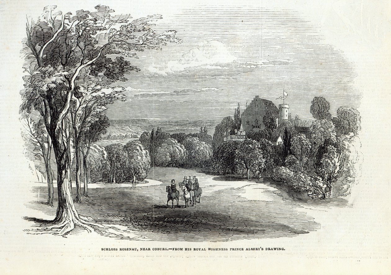 Coburg yakınlarındaki Schloss Rosenau, 