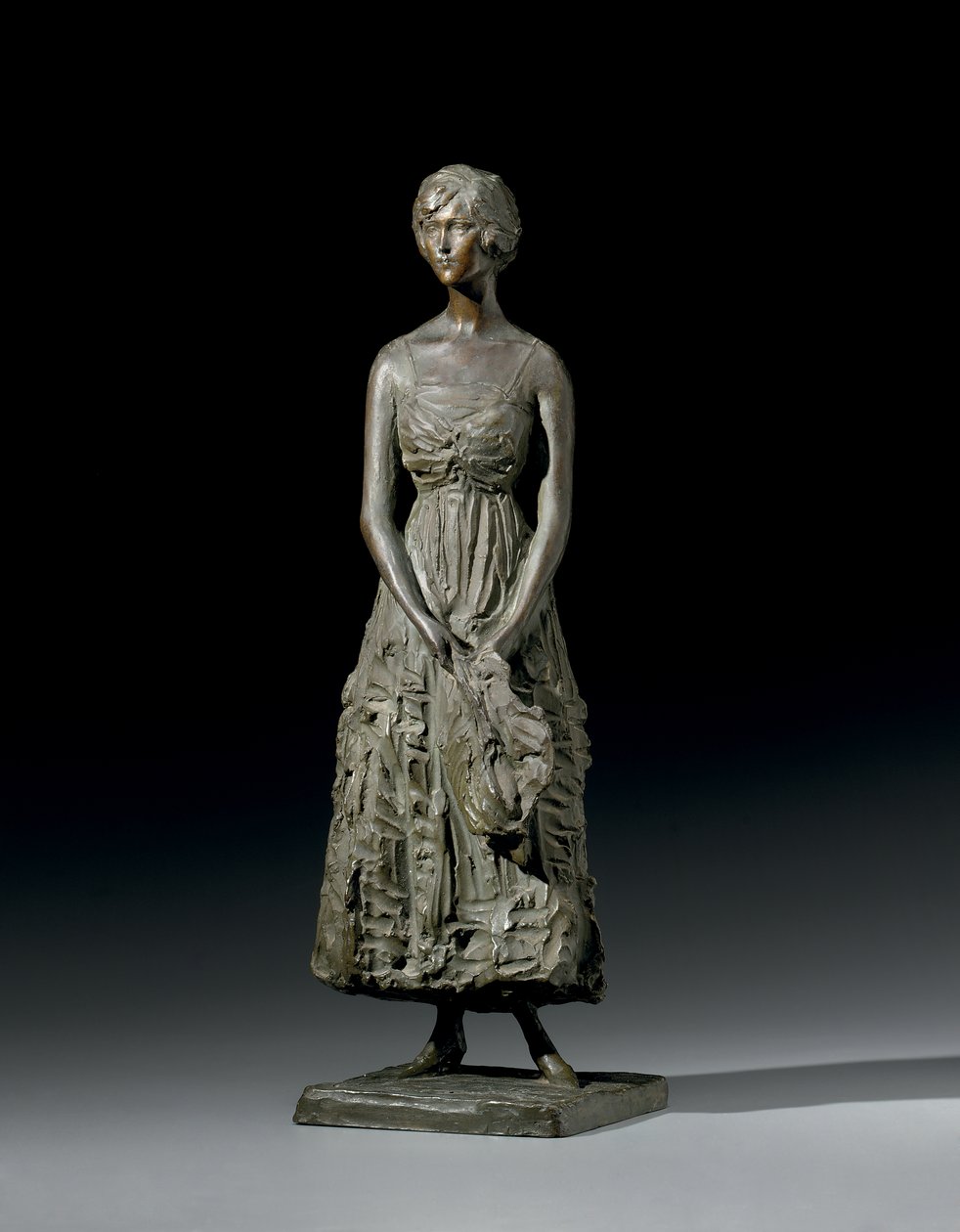 Ruth Raymond Carhart, c.1921 (bronz ve yeşil patine) by Prince Paul Petrovic Troubetzkoy