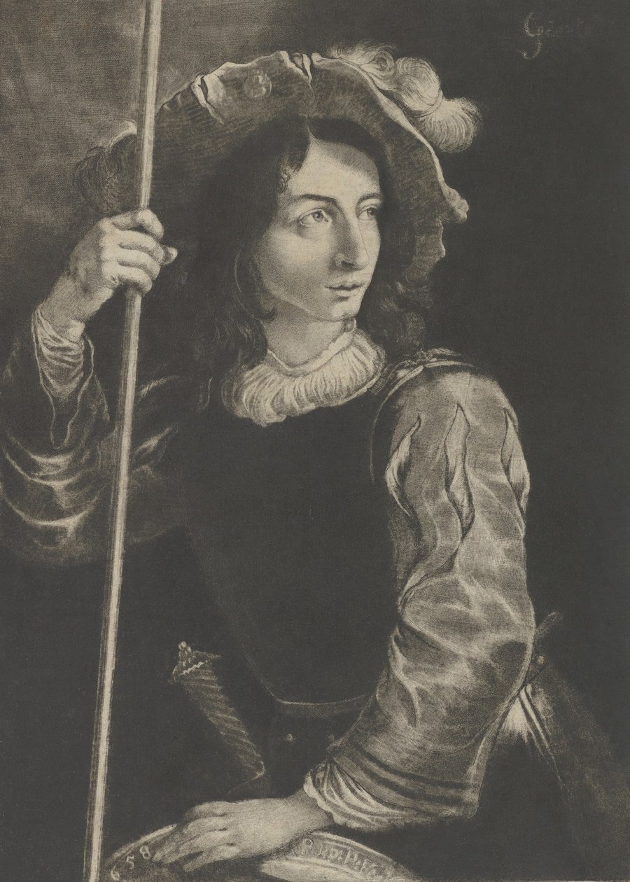 Büyük Lansquenet veya Standart Taşıyıcı, 1658. by Prince Rupert