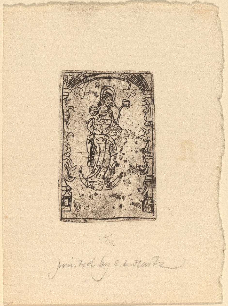 madonna ve çocuk by Probably Netherlandish 15th Century