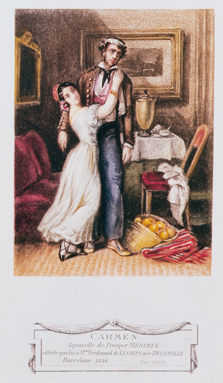 Carmen ve Don Jose, 1846 by Prosper Merimee