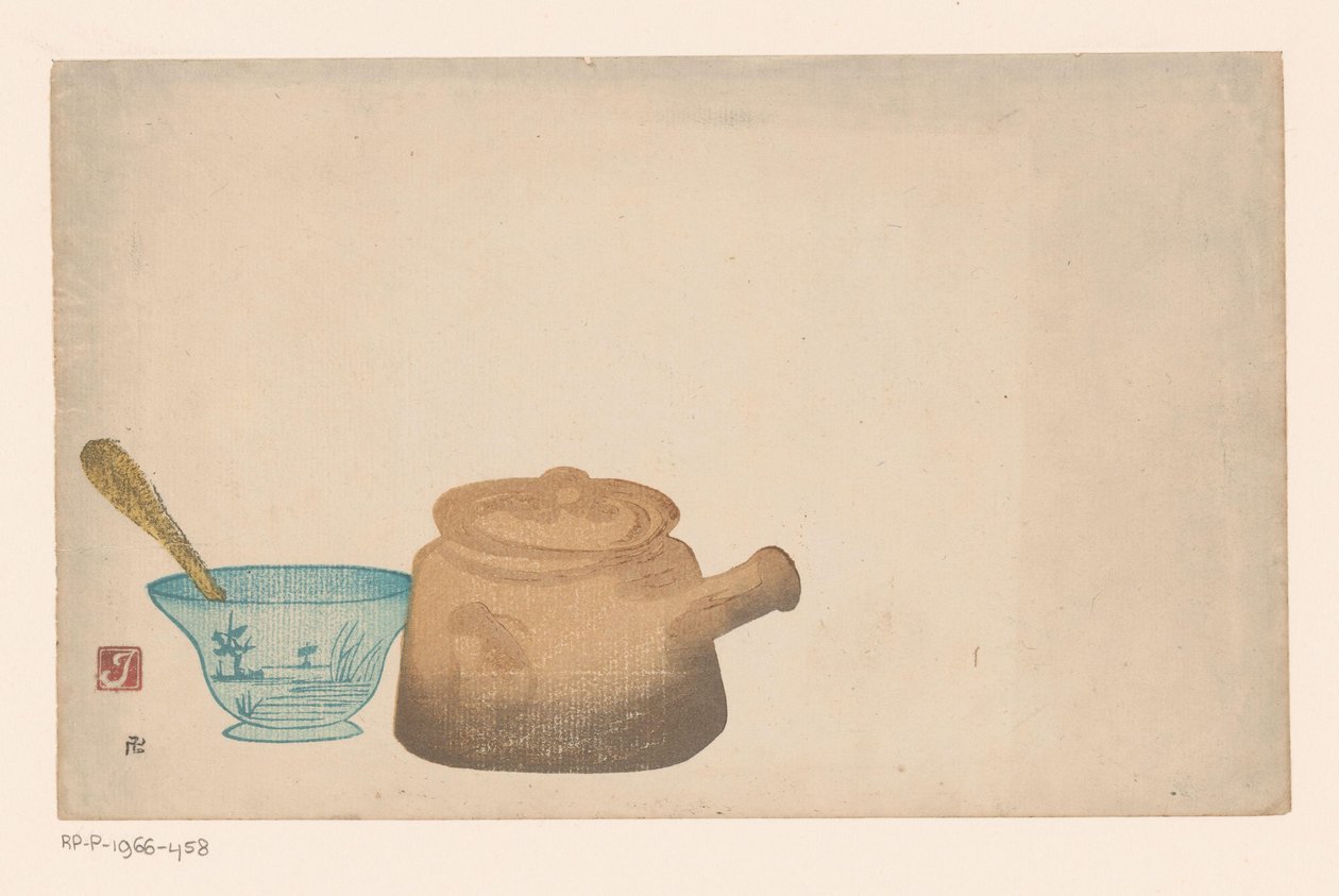 Japon sofra takımı ile natürmort by Prosper Alphonse Isaac