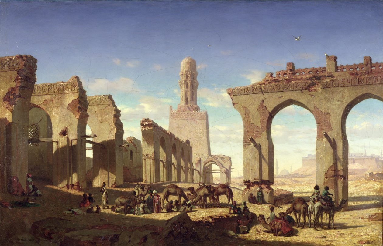 Halife El Haken Camii Harabeleri, Kahire, c.1840 by Prosper Georges Antoine Marilhat