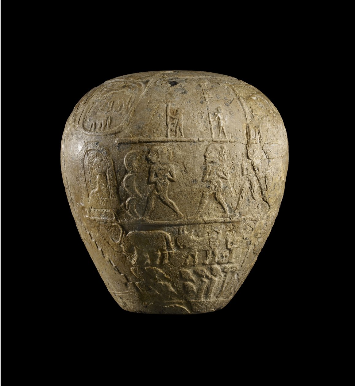 Narmer kireçtaşı mızrak başı by Protodynastic Period Egyptian