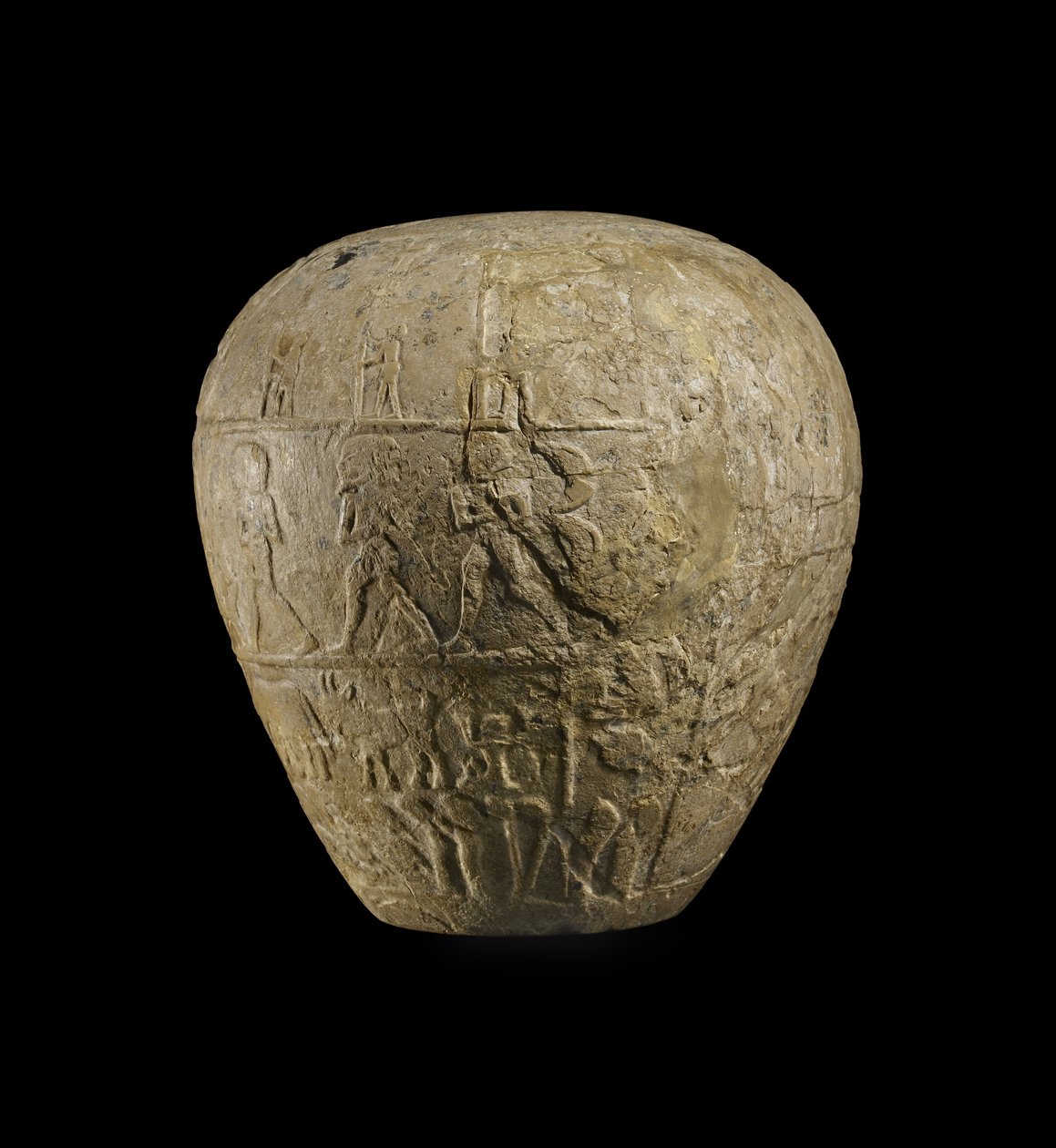 Narmer kireçtaşı mızrak başı by Protodynastic Period Egyptian