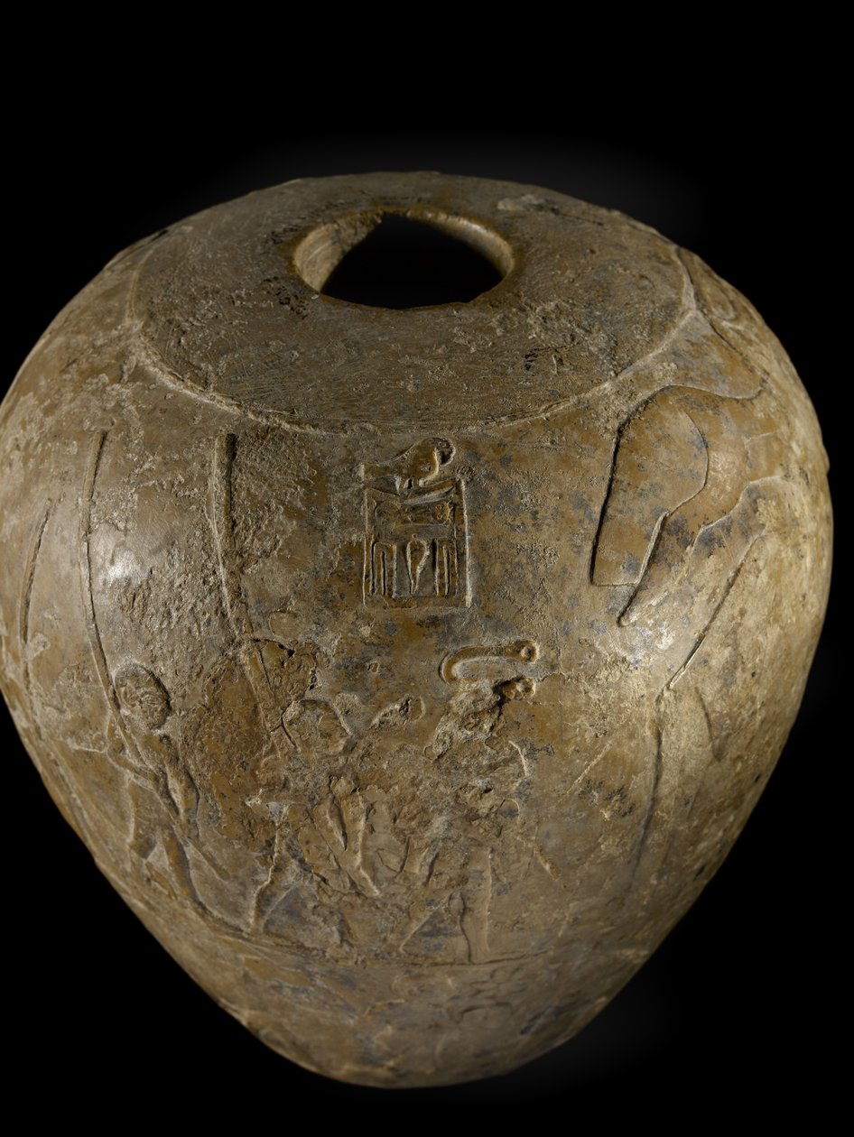 Narmer kireçtaşı mızrak başı by Protodynastic Period Egyptian