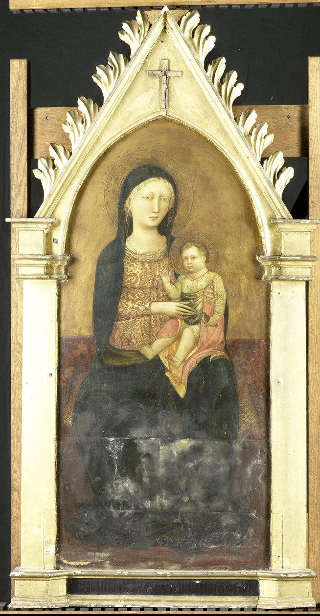 bakire ve çocuk by Pseudo Ambrodigio di Baldese (attributed to)