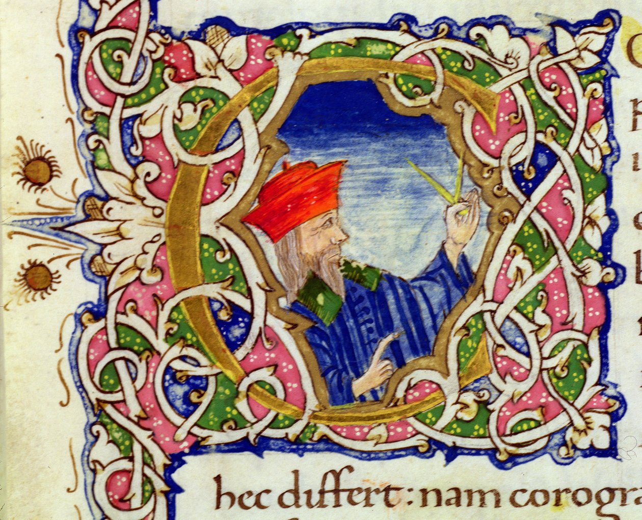 Ms Lat 463 fol.21r Dünya Haritasından Ptolemaios