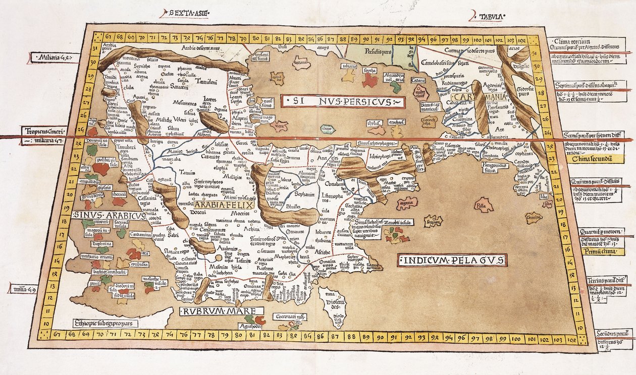 Altıncı Asya Tabulası, 1541 by Ptolemy