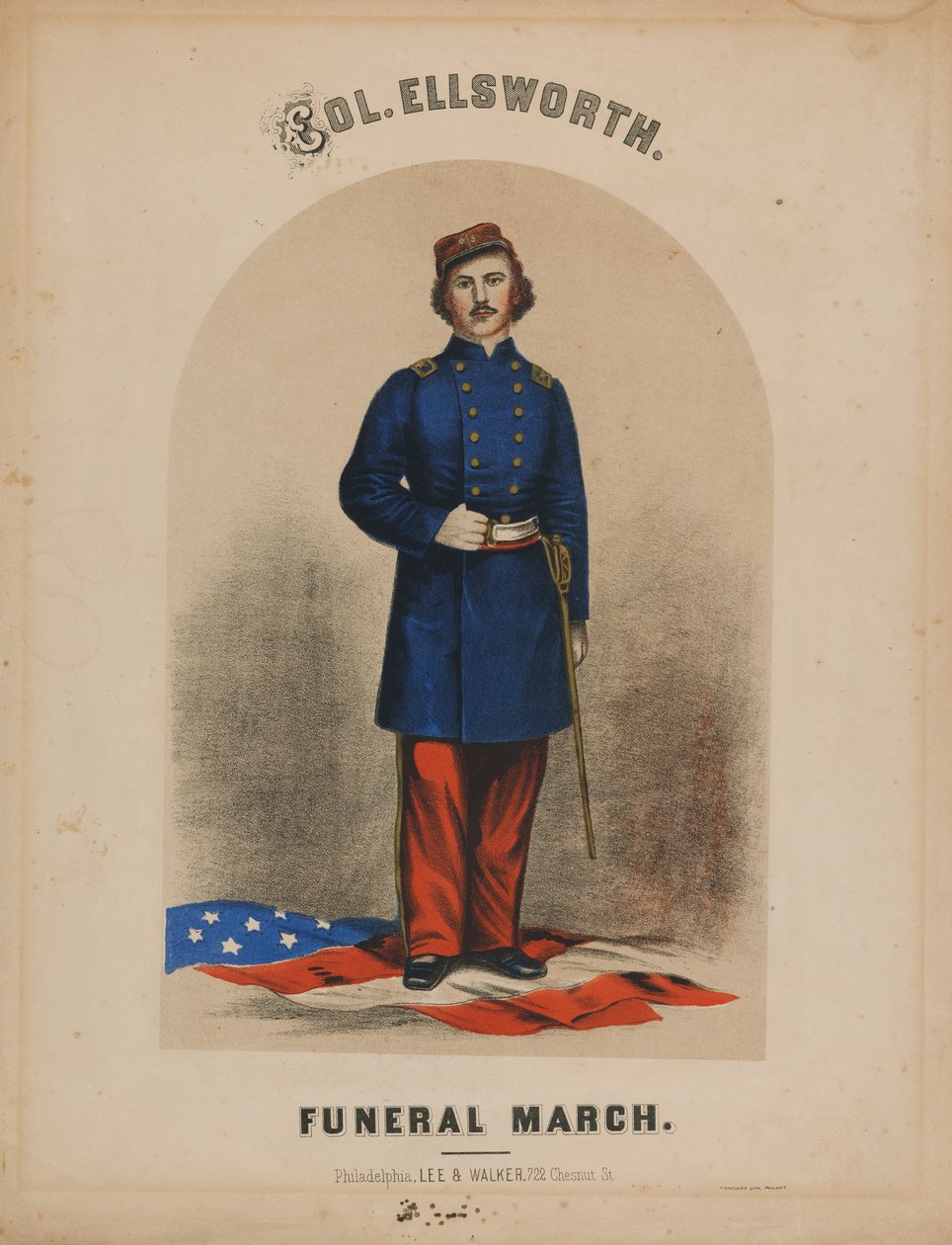 Elmer Ellsworth by Publisher  Lee and Walker Thomas S. Sinclair
