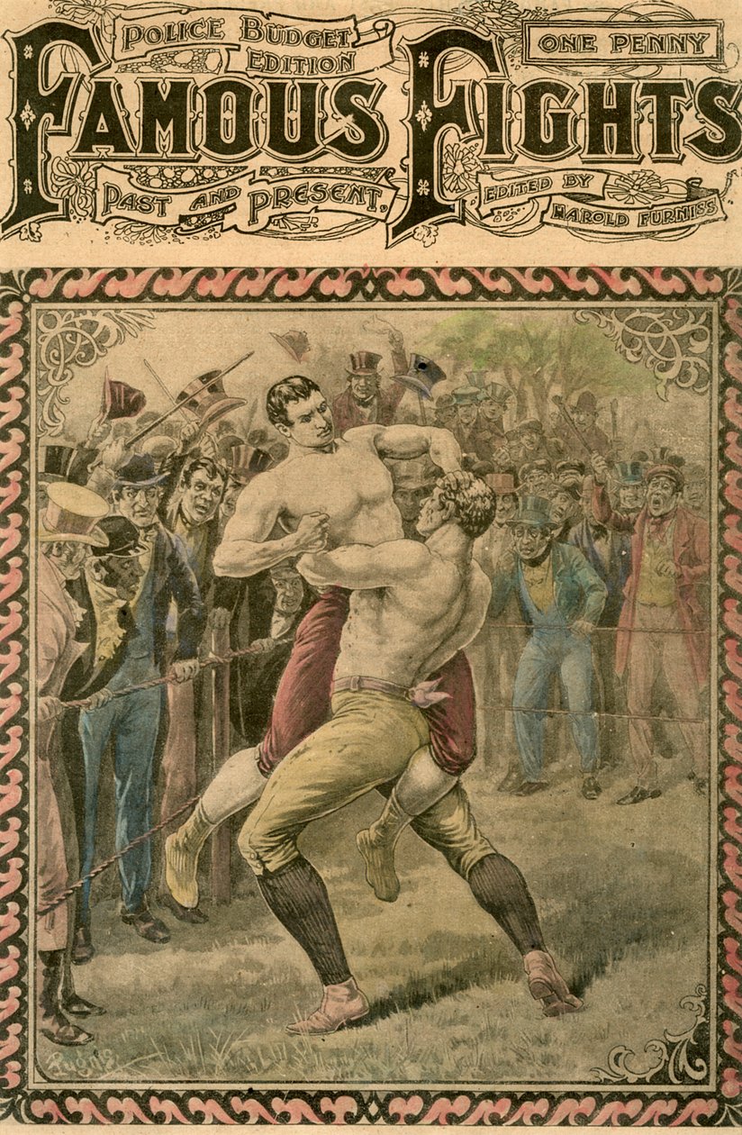 Bendigo ve Ben Caunt arasındaki ikinci kavga, 1838 19. yüzyılın sonları veya 20. yüzyılın başlarında. by Pugnis