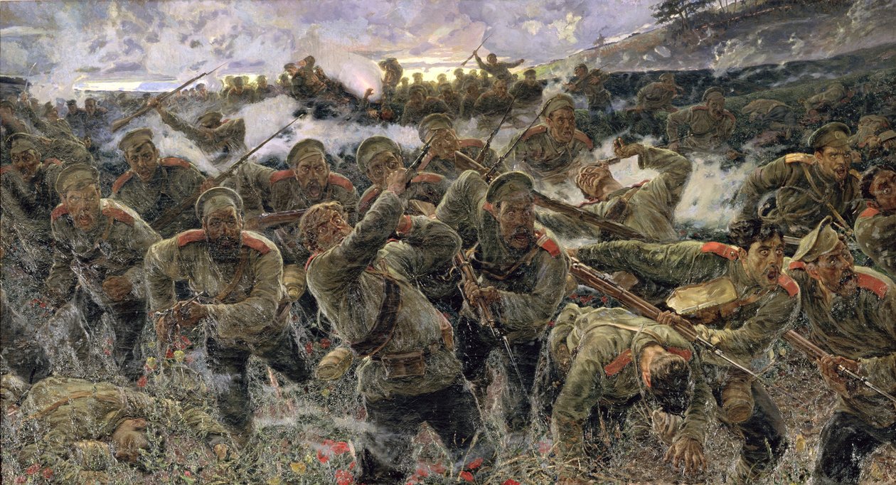 süngü dövüşü, 1904 by Pyotr Pavlovich Karyagin